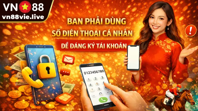 Bạn phải dùng số điện thoại cá nhân thật để đăng ký tài khoản