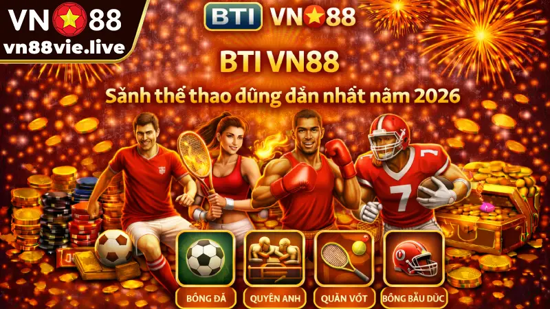 Thể Thao BTI VN88 - Nơi Hội Tụ Đam Mê và May Mắn 2026 BTI VN88 - Sảnh thể thao đúng đắn nhất năm 2026