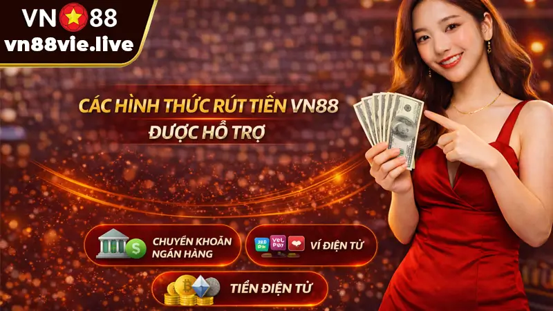 Các Hình Thức Rút Tiền VN88 Được Hỗ Trợ