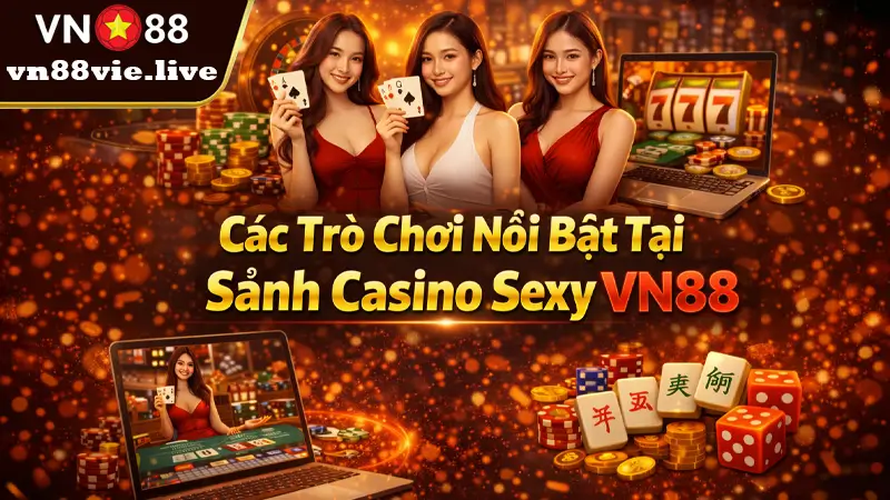 Casino Club Sexy VN88 - Dealer Quyến Rũ, Chơi Là Thắng Các Trò Chơi Nổi Bật Tại Sảnh Casino Sexy VN88