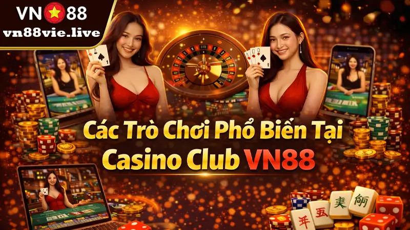 Casino Club VN88 - Casino Trực Tuyến Chơi Thật - Thắng Thật Các Trò Chơi Phổ Biến Tại Casino Club VN88