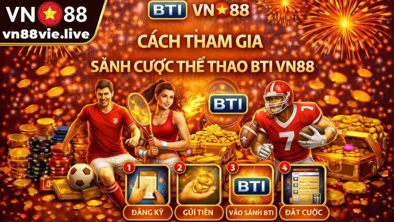 Thể Thao BTI VN88 - Nơi Hội Tụ Đam Mê và May Mắn 2026 Cách tham gia Sảnh cược thể thao BTI VN88