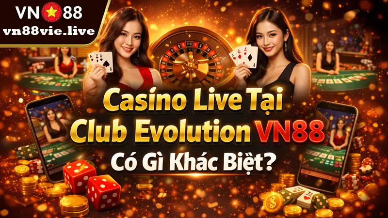 Club Evolution VN88 - Casino Live Dealer Chuẩn Quốc Tế 2026 Casino Live Tại Club Evolution VN88 Có Gì Khác Biệt?