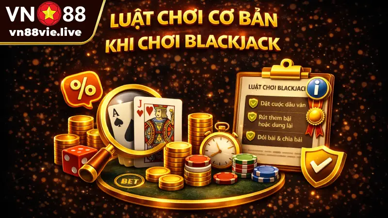 Hướng dẫn cách chơi Blackjack từ A-Z cho người mới bắt đầu Luật chơi cơ bản khi chơi blackjack