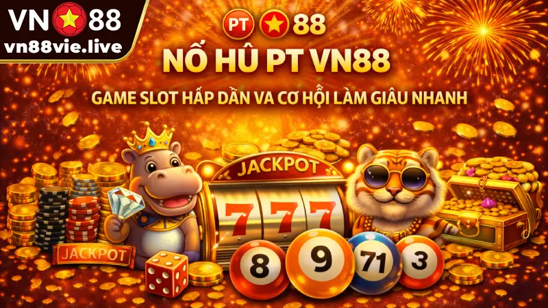 Nổ Hũ PT VN88 - Review sảnh Slot Playtech & Cách chơi thắng Nổ hũ PT VN88 - Game slot hấp dẫn và cơ hội làm giàu nhanh