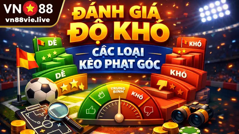 Đánh giá độ khó của các loại kèo phạt góc
