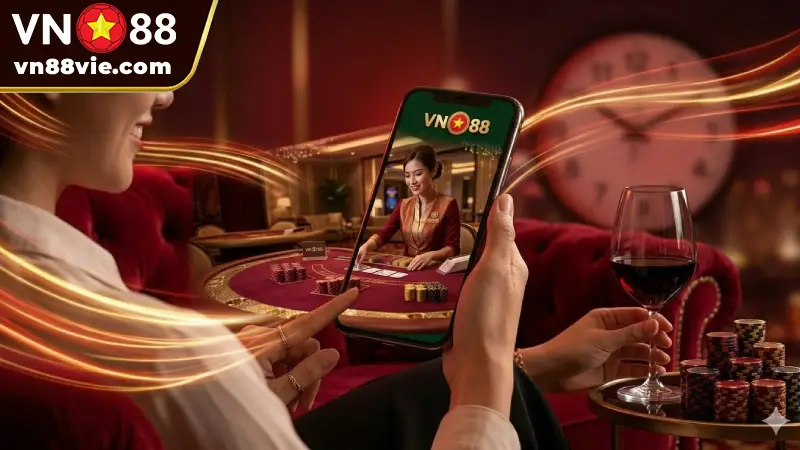 Sảnh Club AG VN88 - Casino Thượng Lưu & Hạn Mức Cược Khủng Club AG VN88 Mobile Casino Đỉnh Cao, Kết Nối Mọi Lúc