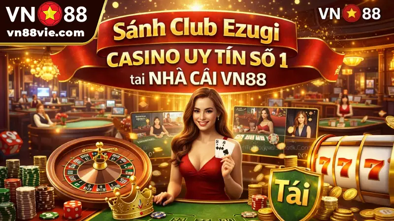 Sảnh Club Ezugi - Casino Uy Tín Số 1 tại Nhà Cái VN88