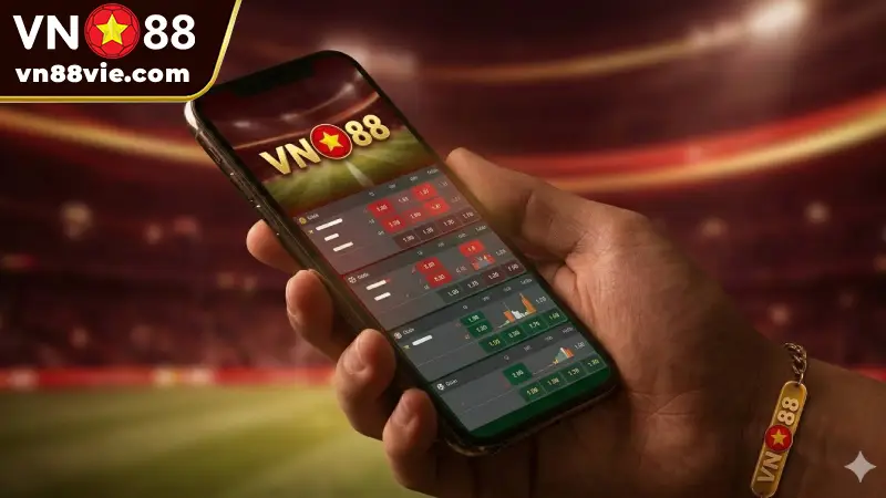 Bảng kèo VN88 mobile cập nhật tỷ lệ trực tuyến siêu tốc