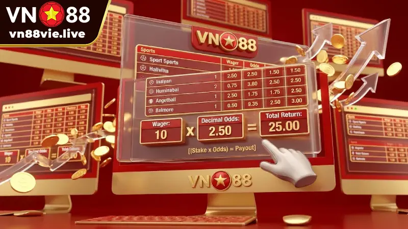Cách Xem Bảng Kèo vs Đánh Tỷ Lệ Cược Decimal VN88 Thắng Lớn