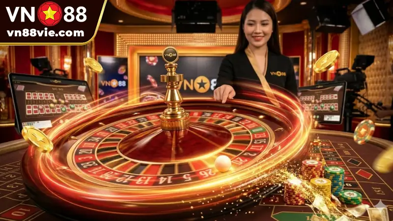 Chiến thắng lớn và công bằng tại bàn Roulette Live VN88