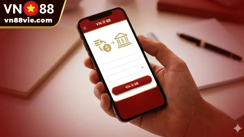 Gửi yêu cầu rút tiền VN88 chuẩn xác qua ứng dụng di động