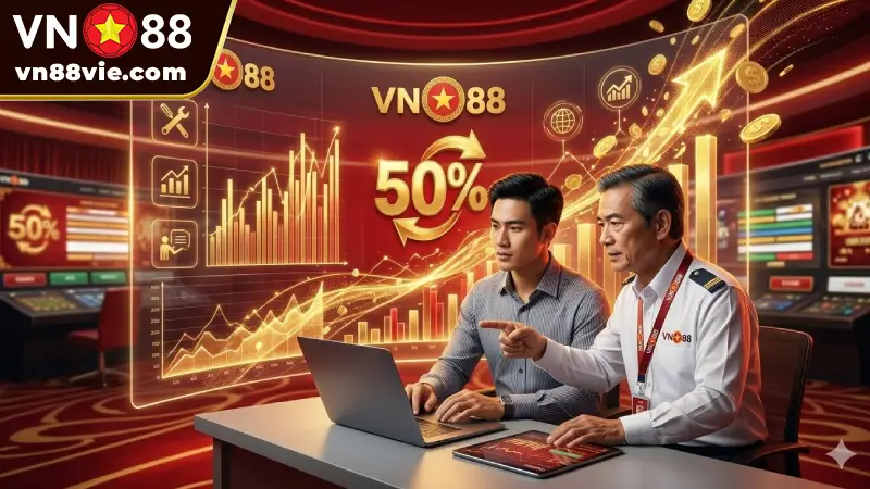 Đăng Ký Đại Lý VN88 - Nhận Chiết Khấu Hoa Hồng 50% Sự hợp tác và hỗ trợ đại lý VN88 cùng phát triển